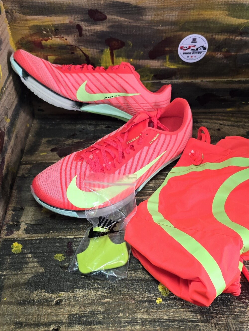 Nike Air Zoom Maxfly 2 Track & Field Sprinting Crimson FD8395-600 Size 8.5,9 New